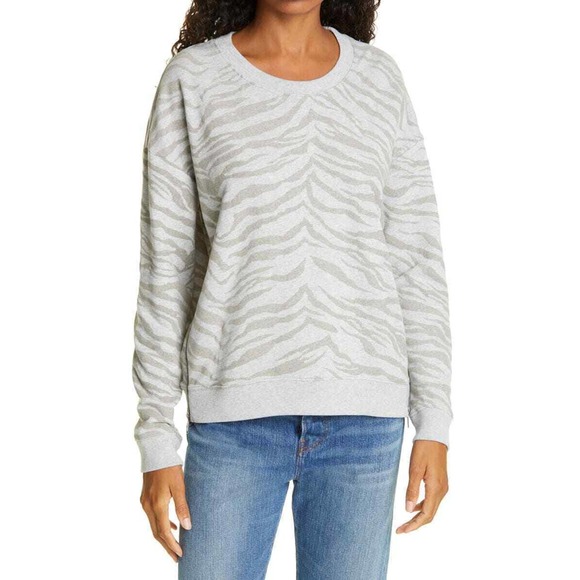 Rails Sweaters - Rails Sweater Grey Marlo Zebra Zip Women Sz XS NEW NWT N5